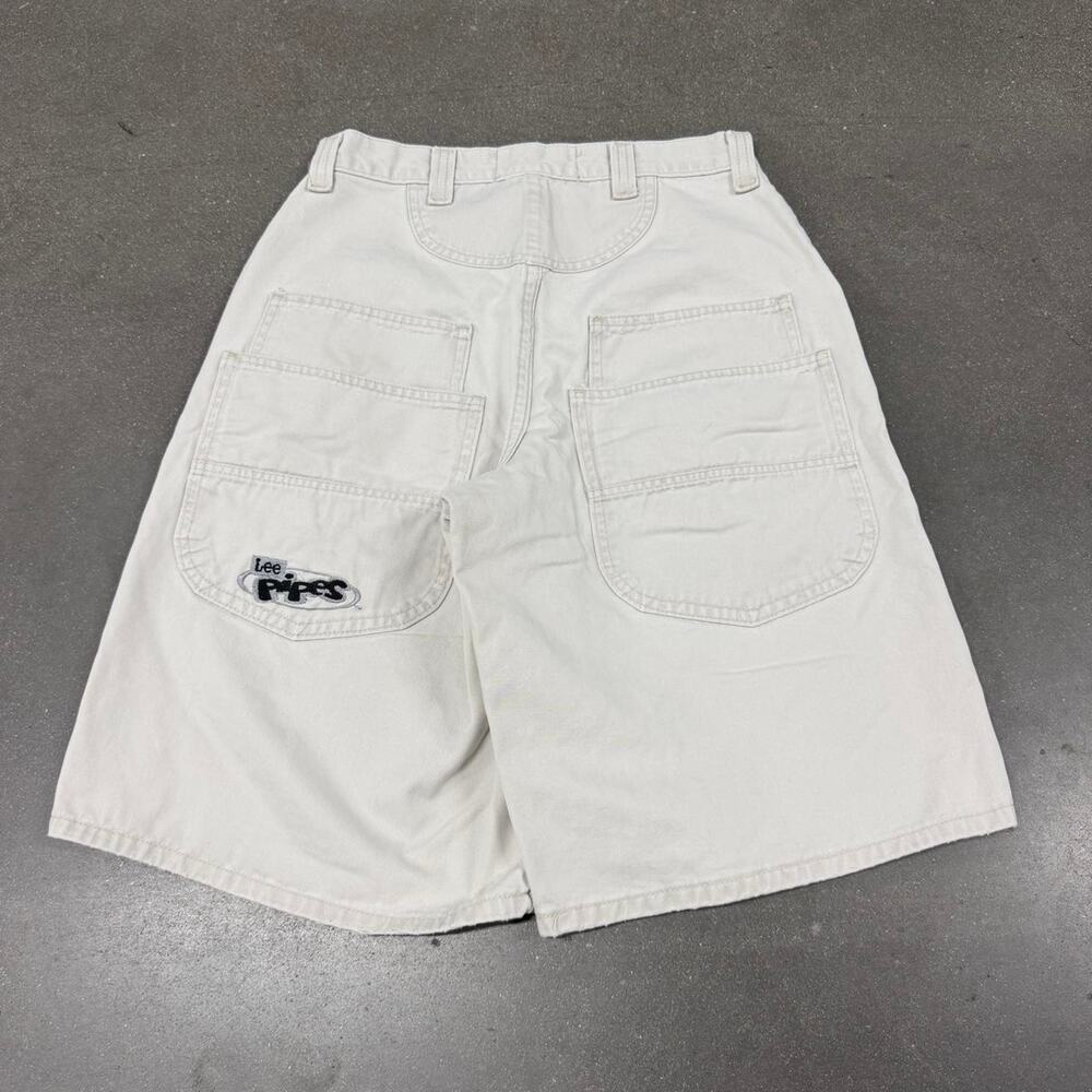 Lee Pipes Baggy Jorts Mens 28 Y2K Skater Carpenter Denim Shorts